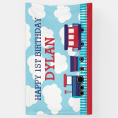 Arrière-plan / Bannière (Marine et Rouge) (Vertical)