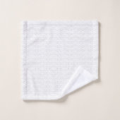 Arrière - plan blanc avec un motif extensible de p (Gant de toilette)