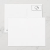 Arrière - plan blanc sur carte postale (Devant / Derrière)