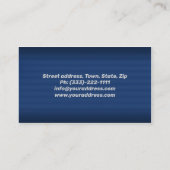 Arrière - plan bleu Carte de visite de camion roug (Dos)