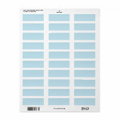 Arrière - plan bleu ciel pâle blanc étiquette pers (Feuille entière)