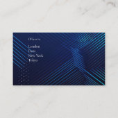 Arrière - plan bleu foncé avec Carte de visite de (Dos)