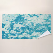 Arrière - plan bleu texturé en tissu dense. Con (Serviette de bain)