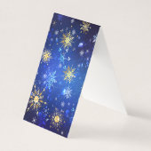 Arrière - plan Bleu XMAS avec des flocons de neige (Front)