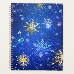 Arrière - plan Bleu XMAS avec des flocons de neige