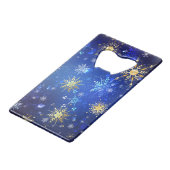 Arrière - plan Bleu XMAS avec des flocons de neige (Dos Angle)