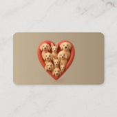 Arrière - plan Carte de visite en bois naturel (Dos)