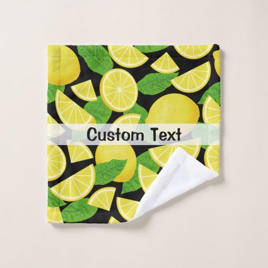 Arrière - plan citron (Gant de toilette)