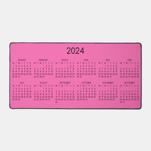 arrière - plan couleur rose chaud du calendrier 20 (Recto)