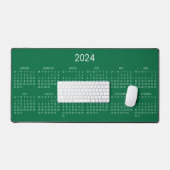 arrière - plan couleur verte du calendrier 2024 (Clavier et souris)