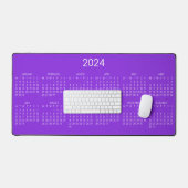 arrière - plan couleur violet du calendrier 2024 (Clavier et souris)