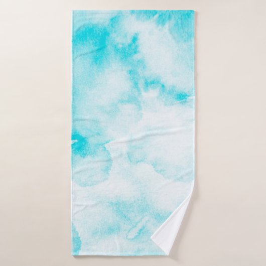 Arrière - plan d'aquarelle bleu (Serviette de bain)