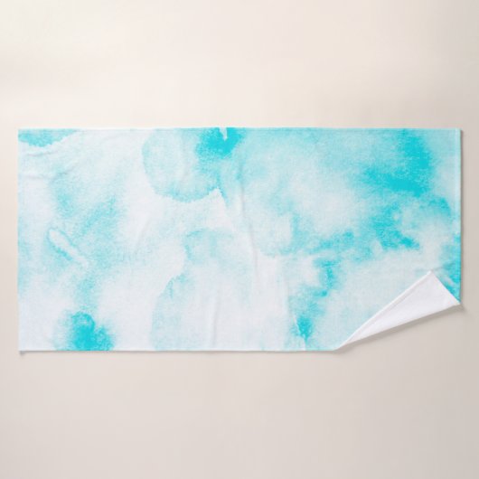 Arrière - plan d'aquarelle bleu (Serviette de bain)