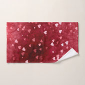 Arrière - plan d'aquarelle Coeurs roses (Serviette à main)
