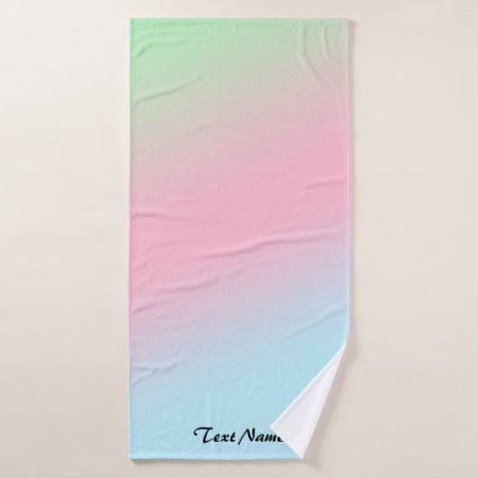 Arrière - plan d'aquarelle moderne Rainbow Gradien (Serviette de bain)