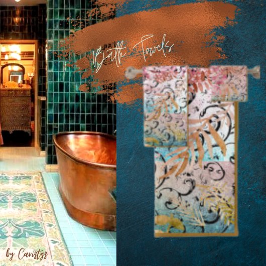 Arrière - plan d'aquarelle multicolore Ornate