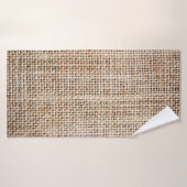Arrière - plan de burlap hessian  (Serviette de bain)