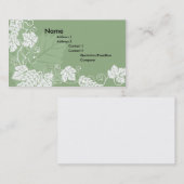 arrière - plan de carte de visite de vigne (Devant / Derrière)