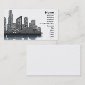 Arrière - plan de carte de visite d'horizon de (Devant / Derrière)