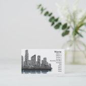 Arrière - plan de carte de visite d'horizon de (Debout devant)