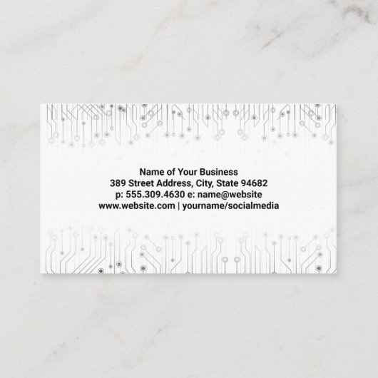 Arrière - plan de codage binaire de carte de circu (Dos)