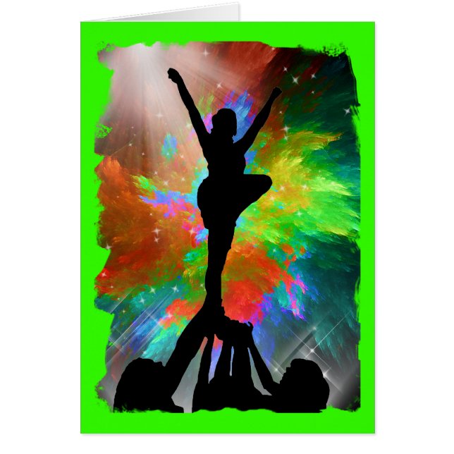 Arrière - plan de Colorburst avec Cheerleraders (Devant)