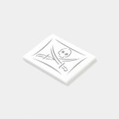 Arrière - plan de coutume de bloc-notes de post-it (Incliné)