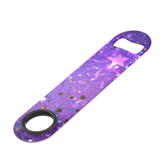 Arrière - plan de feuille violet avec étoiles (Dos Angle)