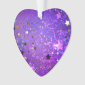 Arrière - plan de feuille violet avec étoiles (devant)