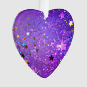 Arrière - plan de feuille violet avec étoiles (devant)