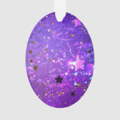 Arrière - plan de feuille violet avec étoiles (dos)