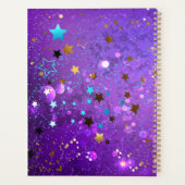 Arrière - plan de feuille violet avec étoiles (Dos)