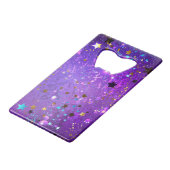 Arrière - plan de feuille violet avec étoiles (Devant Angle)