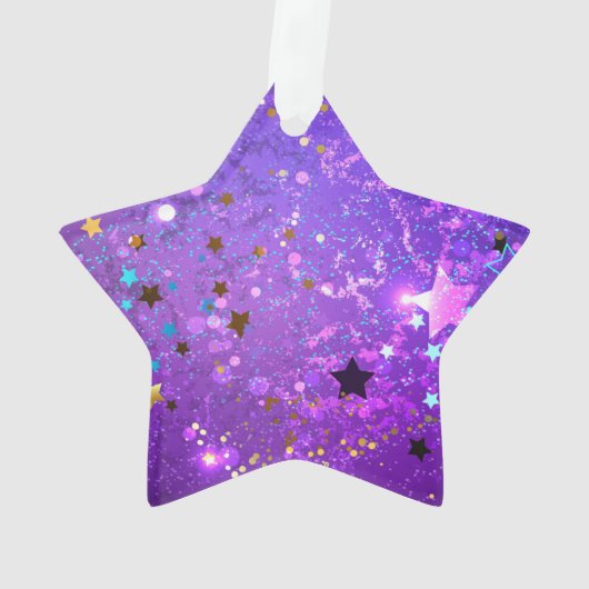 Arrière - plan de feuille violet avec étoiles (dos)