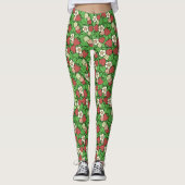 Arrière - plan de fraises Leggings Motifs (Devant)