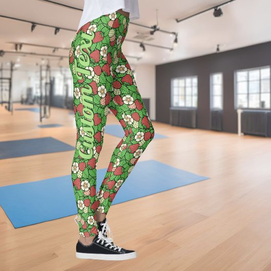 Arrière - plan de fraises Leggings Motifs