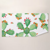 Arrière - plan de jeu de cactus transparent en aqu (Serviette de bain)