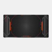 arrière - plan de jeu géométrique noir et orange c (Recto)