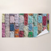 Arrière - plan de la texture murale en brique pein (Serviette de bain)