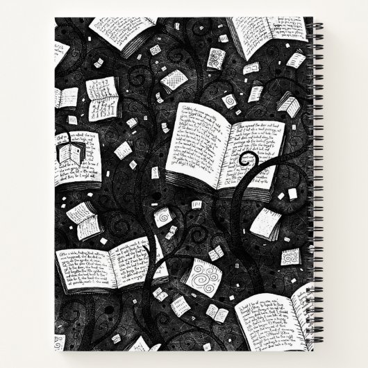 Arrière - plan De Livres Noir Et Blanc (Dos)