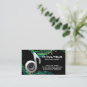 Arrière - plan de notes musicales | Carte de visit (Debout devant)