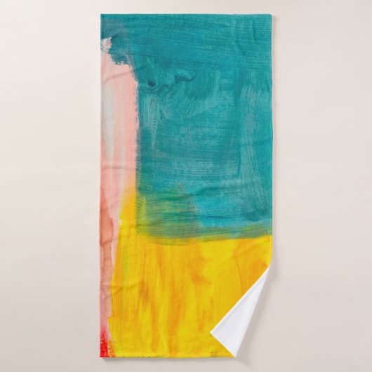 Arrière - plan de peinture Abstraite colorée. Mode (Serviette de bain)