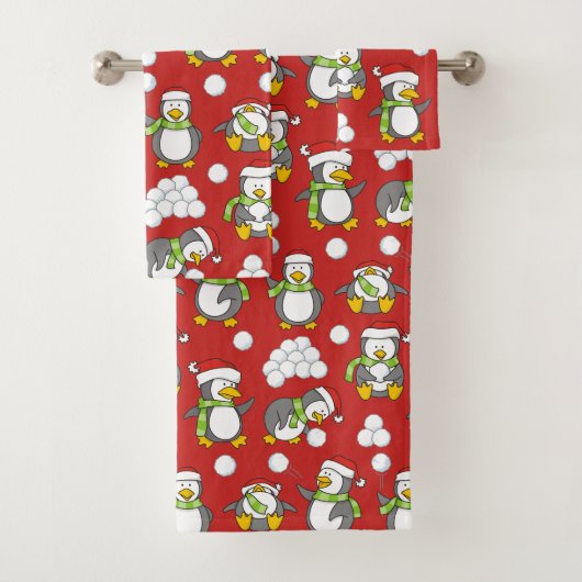 Arrière - plan de pingouins de Noël (En situation)