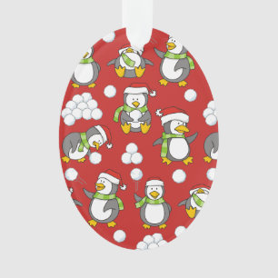 Arrière - plan de pingouins de Noël