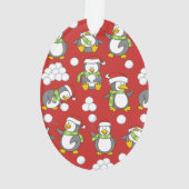 Arrière - plan de pingouins de Noël (dos)