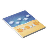 Arrière - plan de plage, bloc-notes (Incliné)
