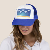 Arrière - plan de plage, casquette (En situation)