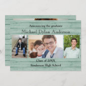 Arrière - plan de planches à bois - Faire-part de (Devant / Derrière)