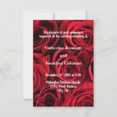 Arrière - plan de roses - faire-part de mariage (Devant)