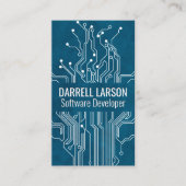 Arrière - plan de texture bleue de carte de circui (Devant)